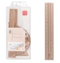 Ensemble de règles de 15 cm, rapporteur à 180°, règles triangulaires de 30° et 60° Ensemble de règles en métal pour dessins Ensemble 4