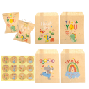 Ensemble de sachets et d'autocollants de remerciement 24 pcs 2
