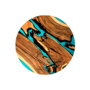 Ensemble de sous-verres en bois 12 pcs design vintage motif bois ronds sous-plat environ 10 × 10 cm sous-verres décoratifs pour tasses et verres 3