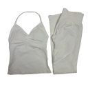 Ensemble de sport pour femmes avec leggings et débardeur, uni, nylon, polyester, confortable et stylé pour le fitness et l'exercice 6