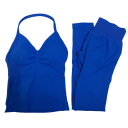 Ensemble de sport pour femmes avec leggings et débardeur, uni, nylon, polyester, confortable et stylé pour le fitness et l'exercice 8