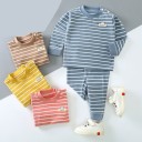 Ensemble de survêtement rayé pour enfants 1