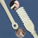 Ensemble de tondeuses manuelles pour poils de nez système de rasage double en plastique outils pour hommes et femmes soins d'hygiène 5