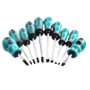Ensemble de tournevis magnétiques 10 pcs Tournevis avec pointes magnétiques Tournevis plats et cruciformes 2