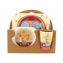 Ensemble de vaisselle pour enfants animaux 5 pcs 15