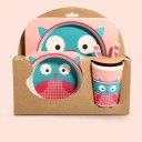 Ensemble de vaisselle pour enfants animaux 5 pcs 12