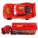 Ensemble de voitures de course Mack Hauler et Lightning McQueen 2.0 Disney Pixar Cars 2 3 Camion Jouet pour enfants Modèle en métal Ensemble de collection 2