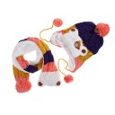 Ensemble enfant mignon - Bonnet et écharpe J2485 4