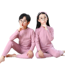 Ensemble enfant t-shirt à manches longues et pantalon Unisexe ensemble uni Col rond Vêtements confortables pour enfants à la maison et à l'extérieur Vêtement toute saison 5