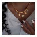 Ensemble ethno boho Collier 40+5 cm et bracelet 17+5 cm Acier inoxydable Bijoux de luxe pour femmes Accessoires de mode pour mariage 6