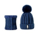 Ensemble féminin bonnet tricoté et col 8
