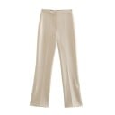 Ensemble femme top sans bretelles et pantalon Coupe élégante en polyester Fermeture à boutons Pantalon long Temps libre et occasions 8