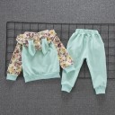 Ensemble garçon - Sweat-shirt avec oreilles et pantalons - Bleu 7