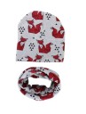 Ensemble pour enfants - bonnet et tour de cou - motifs d'animaux 2