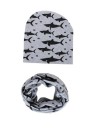 Ensemble pour enfants - bonnet et tour de cou - motifs d'animaux 8