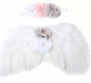 Ensemble pour fille avec ailes d'ange et bandeau 2