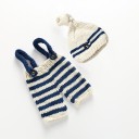 Ensemble tricoté pour garçon avec bonnet et pantalon 5