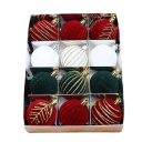 Ensemble varié de 12 pcs Boules de Noël 6 cm Neuf décorations différentes Décorations de sapin Décorations de Noël rondes 6 x 6 x 7 cm 5
