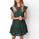 Ensfarvet minikjole A2789 1