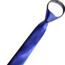 Ensfarvet smalt herreslips 48 x 5 cm Forbundet slips med elastik Elegant slips til voksne Formelt tilbehør til skjorte og jakkesæt 3