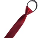 Ensfarvet smalt herreslips 48 x 5 cm Forbundet slips med elastik Elegant slips til voksne Formelt tilbehør til skjorte og jakkesæt 5