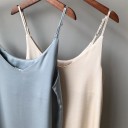Ensfarvet stropløs kjole A2784 3