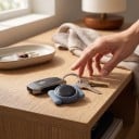 Εντοπιστής για Android Google Find My με μαγνητική θήκη Διάμετρος 3,2 εκ. Αδιάβροχος IP66 Για κλειδιά, ποδήλατο και αποσκευές 3