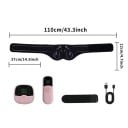Entraîneur EMS pour les fessiers et les hanches 10 modes et 30 niveaux d'intensité Longueur 110 cm Chargement par USB Ceinture noire avec télécommande 2