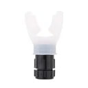 Entrenador pulmonar con resistencia ajustable 9,7 x 5,2 x 3,3 cm Boquilla de silicona Mejorador de la respiración para deportes 2
