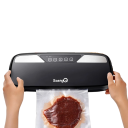Envasadora al vacío eléctrica con enchufe europeo, 220 V, selladora al vacío para alimentos con 10 bolsas de vacío, envasadora al vacío para alimentos, 37 x 14 cm 1