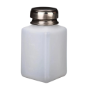 Envase para quitaesmalte con tapa de metal 200 ml envase de plástico blanco con tapa dosificadora para uso cosmético 1