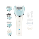 Epilator multifuncțional 5în1 încărcare USB 5 capete Epilare picioare, brațe și axile Capete de bărbierit, masaj și curățare Îngrijire pentru corpul feminin 1
