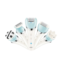 Epilator multifuncțional 5în1 încărcare USB 5 capete Epilare picioare, brațe și axile Capete de bărbierit, masaj și curățare Îngrijire pentru corpul feminin 2
