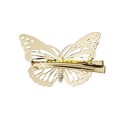 Épingles à cheveux dorées avec des papillons - 6 pcs 6