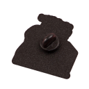 Épinglette émaillée chien avec ordinateur portable et citation 3,2 × 3,2 cm broche en métal beige noir blanc badge pour sac à dos revers de vêtement 2