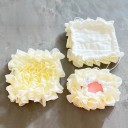 Éponge de bain 14 cm en luffa avec poche à savon éponge de bain en nylon crème pour la douche et le soin de la peau 5