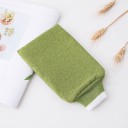 Éponge de bain en forme de gant pour la douche et le bain En coton avec surface texturée Poignet élastique Dimensions 24 x 14 cm 3