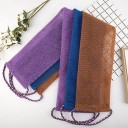 Éponge de bain exfoliante pour le corps 14 x 77 cm en luffa en nylon 4