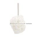 Éponge de bain pour le corps 13 cm en luffa maillé avec des nœuds de massage, éponge de bain en PE avec une anse pour la douche et le soin de la peau 4