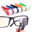 Éponge nettoyante pour lunettes en microfibre Nettoyage des deux côtés du verre en même temps Branches en plastique avec coussinets Trou 6