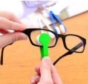 Éponge nettoyante pour lunettes en microfibre Nettoyage des deux côtés du verre en même temps Branches en plastique avec coussinets Trou 7