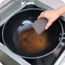 Éponge nettoyante pour rouille avec couche en papier de verre Éponge abrasive pour casseroles et poêles Pour éliminer la rouille et les salissures 5
