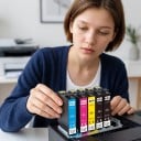 Epson 604XL Blækpatroner 5 stk Kompatible T604XL Med Chip 2x Sort Cyan Magenta og Gul Til XP-2200 XP-3200 XP-4200 WF-2910 2
