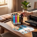 Epson 604XL Mustekasetit 4 kpl Yhteensopiva T604XL Chipillä Musta Syano Magenta ja Keltainen XP-2200 XP-3200 XP-4200 WF-2910 4