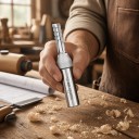 Εργαλείο φρεζαρίσματος αυλακώσεων 8 x 26 mm Τριπλή κοπή TCT Στελέχωση 1/2 ίντσας 12,7 mm Σκληρός χάλυβας Ευθεία CNC φρέζα Ασημί Ξύλο και MDF 5