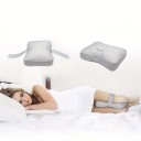 Ergonomic Knee Pillow 34 x 24 cm Orthopaedic Pillow for Side Sleeping with Adjustable Strap Support for Spine, Knees and Hips 3