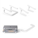 Ergonomic Laptop Stand 23 x 23.8 x 11.7 cm White Lightweight and Portable for Raising the Screen to a More Natural Height and Relieving the Neck 5
