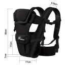 Ergonomické 4v1 dětské nosítko pro novorozence i batolata Nastavitelné nosítko na břicho záda Pohodlné nošení dítěte 5