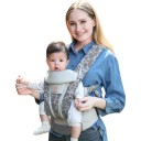 Ergonomické nosítko pre bábätko 0–36 mesiacov Priedušná sieťovina Bedrový pás 66–140 cm Kapucňa Béžová so srdiečkami 4