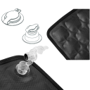 Ergonomický nafukovací sedací polštár 40 × 40 × 3 cm 3D vzduchový podsedák TPU Lycra pre dlhé sedenie 6